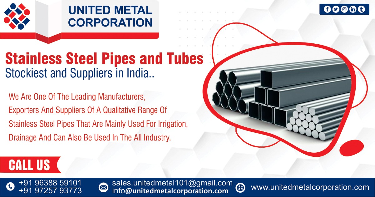 Stainless Steel pipe and tubes stockiest and supplier in India