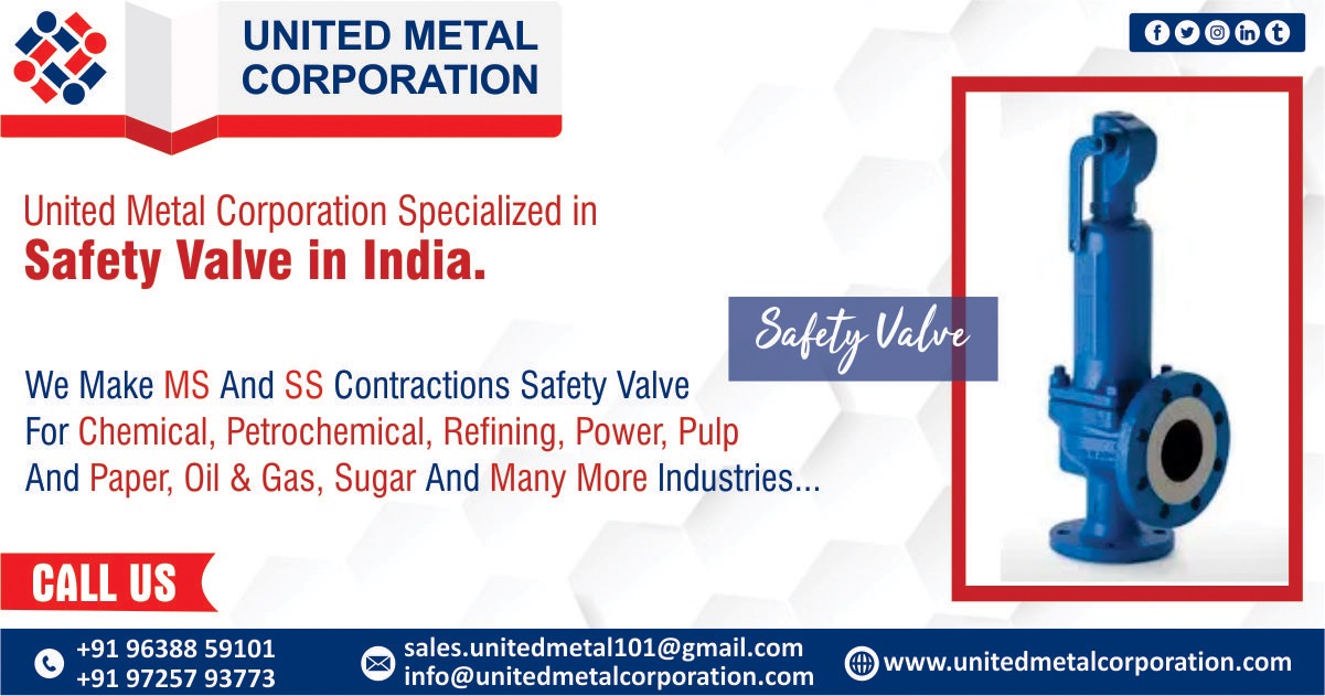 Safety Valve Manufacturers in India - United Metal