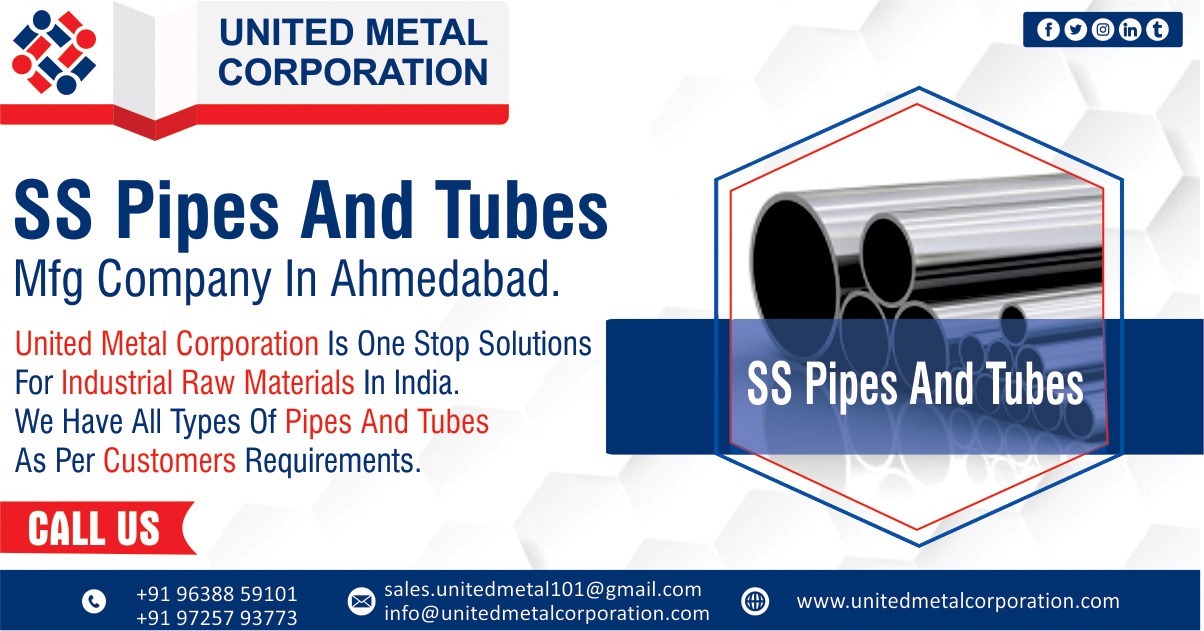 ss pipes and tubes manufacturer and Suppliers in Ahmedabad, Gujarat & India