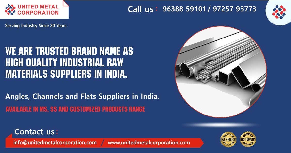 Angles, Channels, and Flats Manufacturer In India.