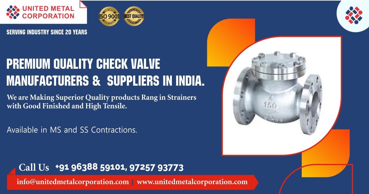 Check Valves Manufacturer & Suppliers in Ahmedabad, Gujarat & India.