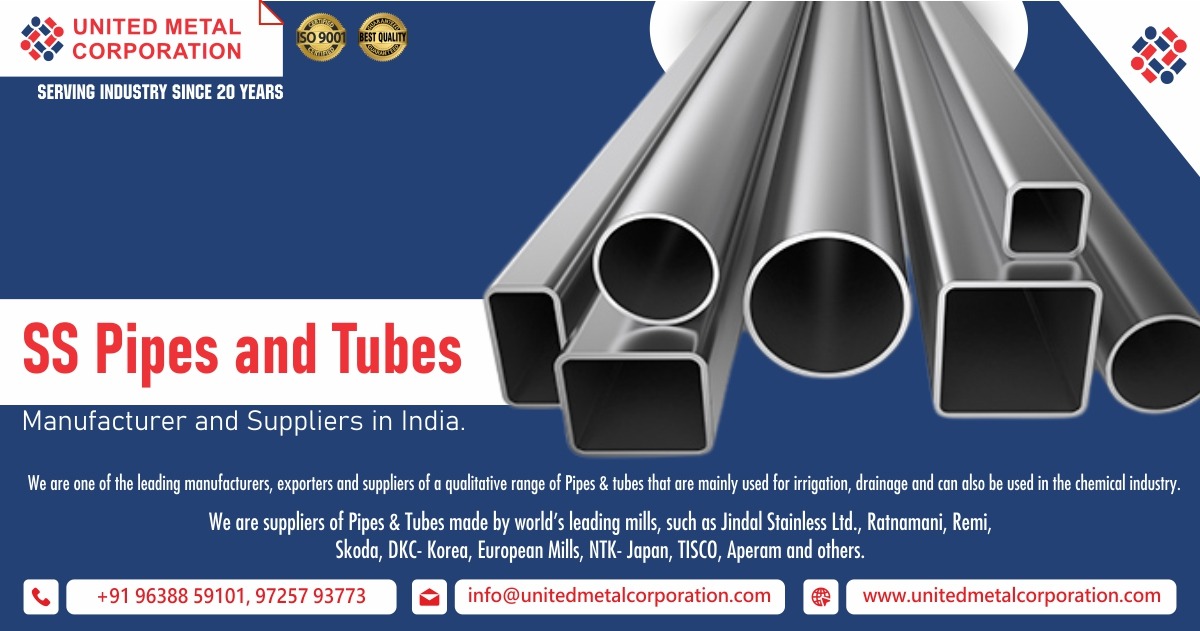 SS Pipes & Tubes Manufacturer & Suppliers in Ahmedabad, Gujarat & India