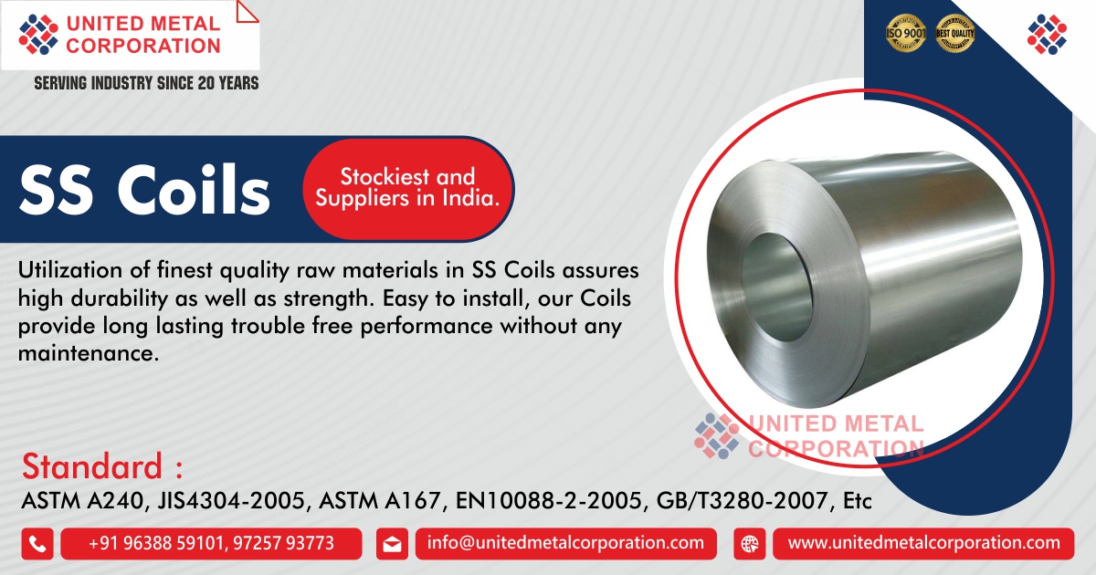 SS Coils Manufacturer, Stockiest & Suppliers in India.