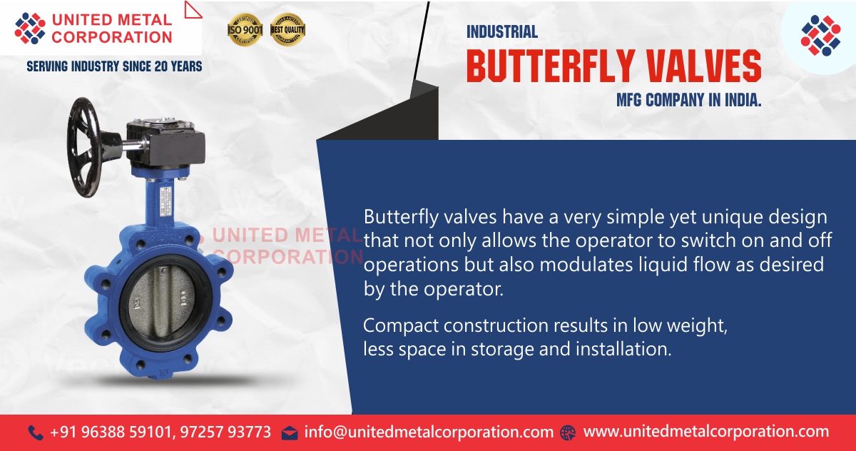 Industrial Butterfly Valve Manufacturing Company in India