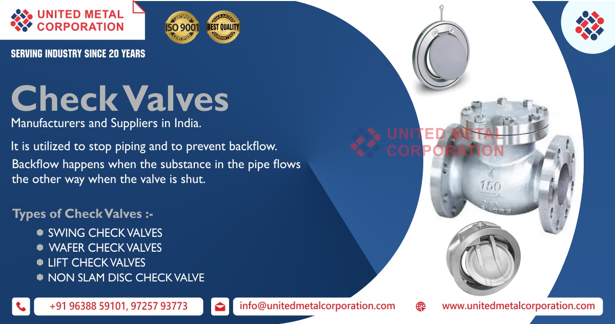 Check Valves Manufacturer and Suppliers of India