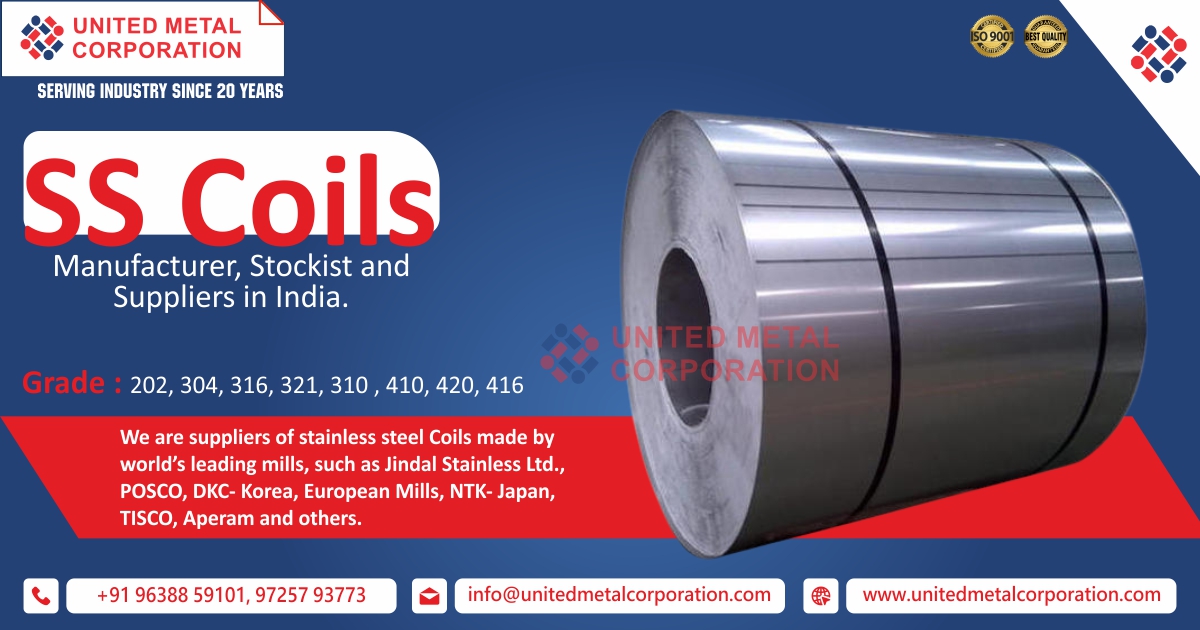 SS Coils Manufacturer, Stockiest & Suppliers in India.