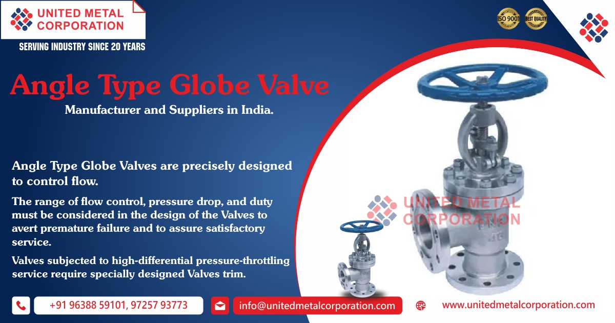 Angle Type Globe Valve manufacturer and Suppliers in India