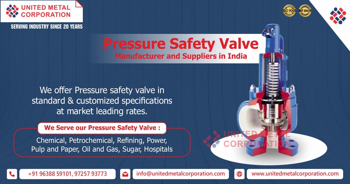 Pressure Safety Valve Manufacturer and Suppliers in India