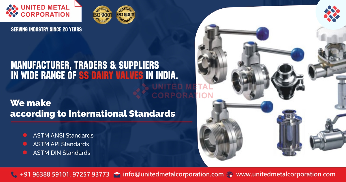 SS Dairy Valves Manufacturer, Stockist and Suppliers in India