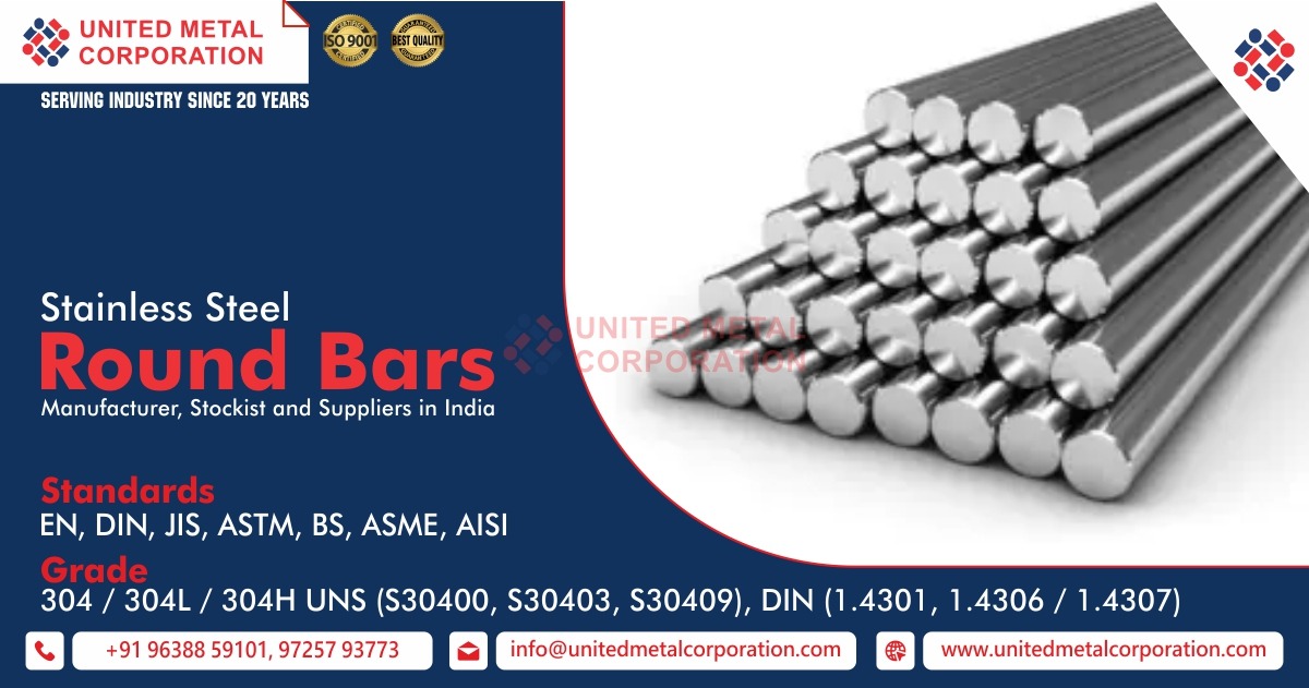 SS Round Bars Manufacturer, Stockist and Suppliers in India