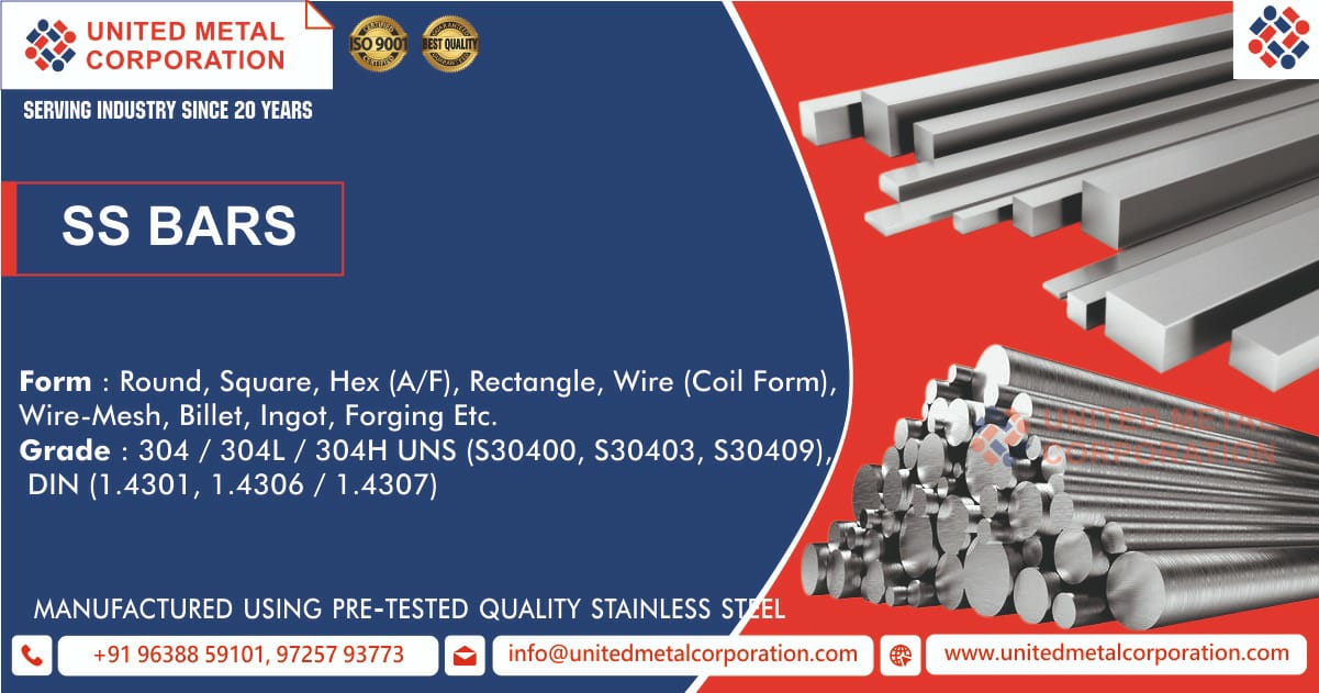 SS Bars Manufacturer in India