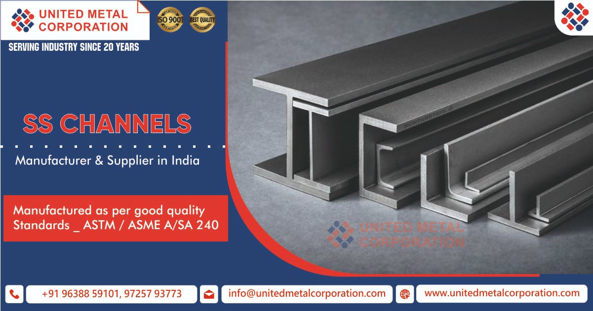 SS Channels Manufacturer & Suppliers in India