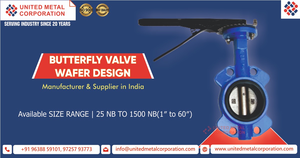 Butterfly Valve Wafer Design Manufacturer & Suppliers in India