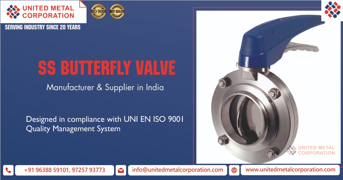 SS Butterfly Valve Manufacturer & Suppliers in India
