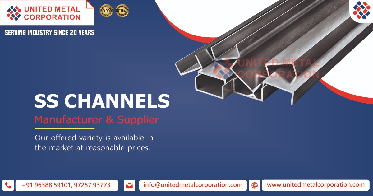 SS Channels Supplier in Ahmedabad, Gujarat, India