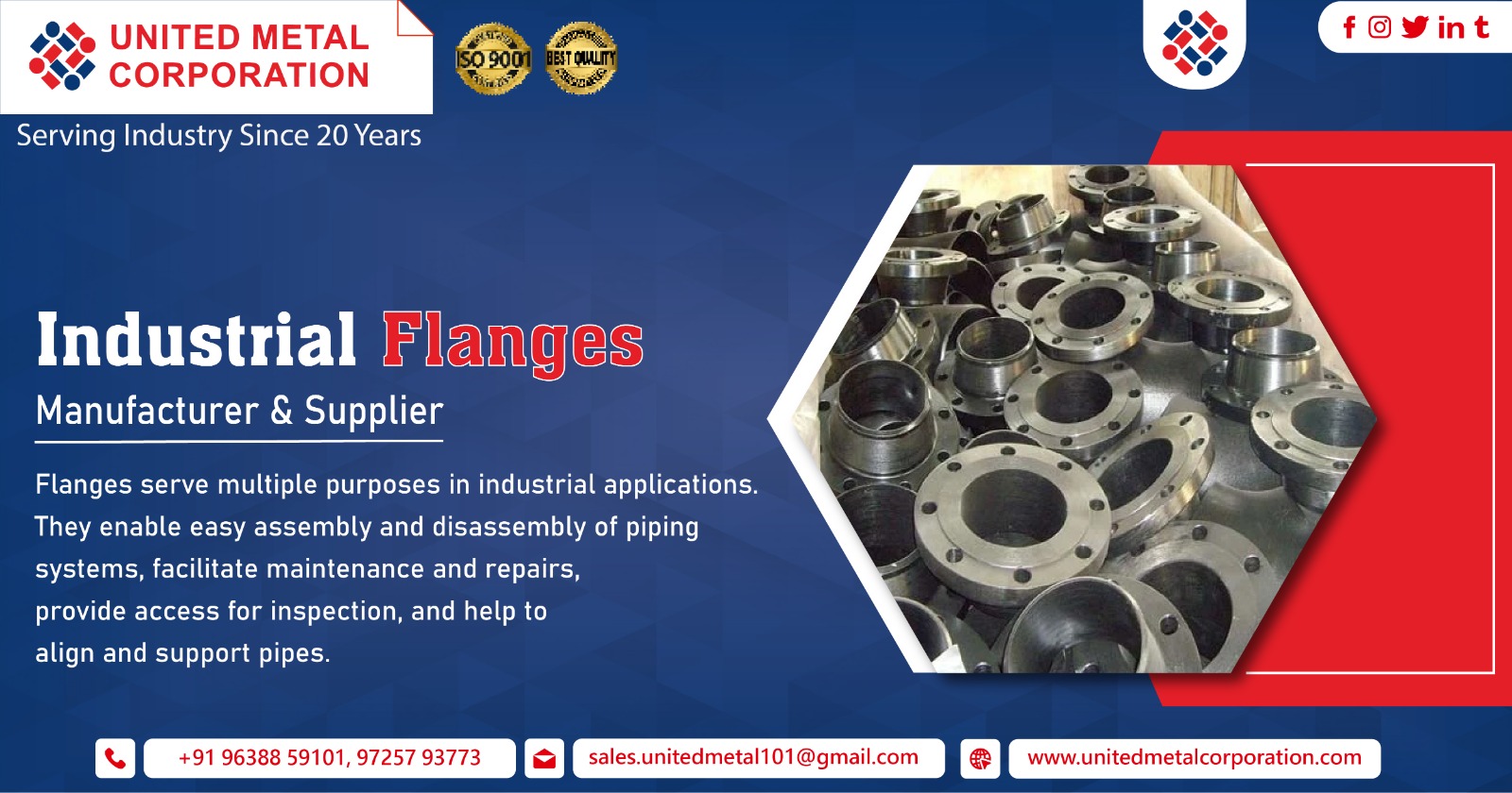 Supplier of Industrial Flanges in India