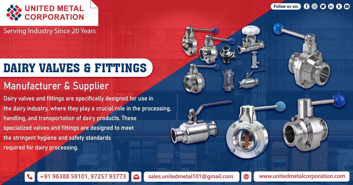 Dairy Valves and Fittings Supplier in India