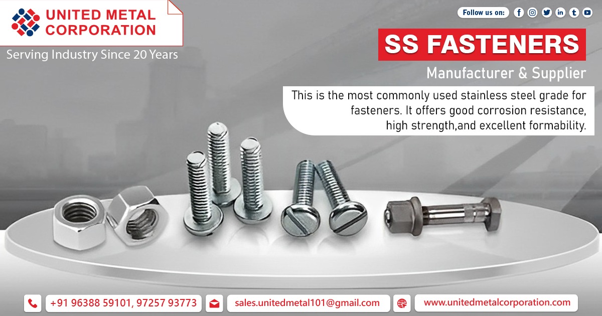 Top Supplier of SS Fasteners in India