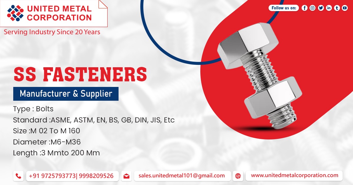 SS Fasteners Supplier in India