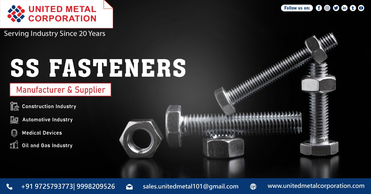 Best Supplier of SS Fasteners in India