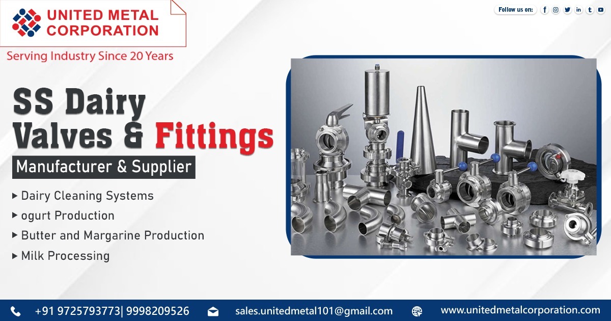 Supplier of SS Dairy Valves and Fittings in Rajasthan