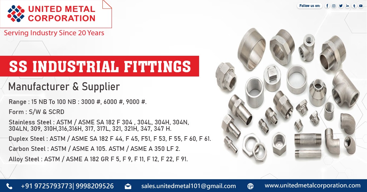 Supplier of SS Industrial Fittings in Rajasthan