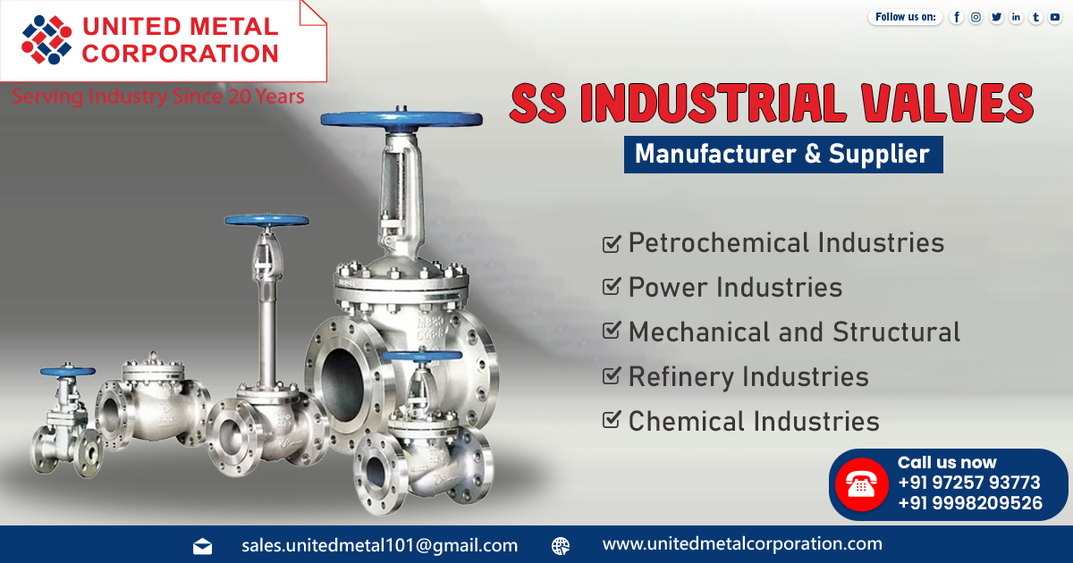 Supplier of SS Industrial Valves in Pune