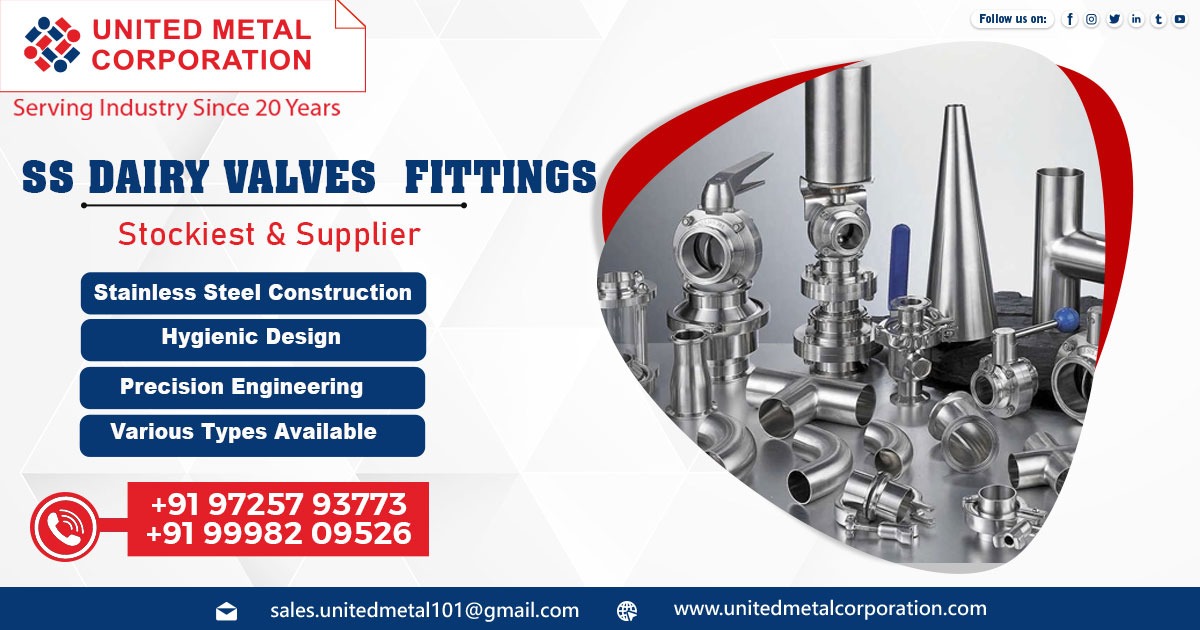 SS Dairy Valve and Fittings in Haryana