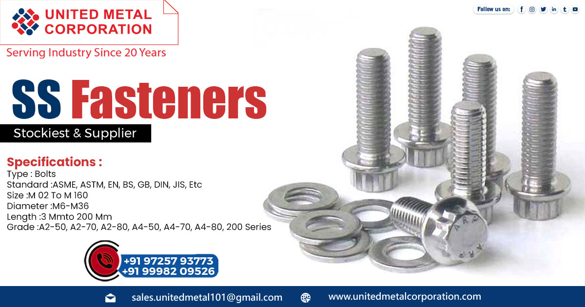 Supplier of Stainless Steel Fasteners in Jharkhand