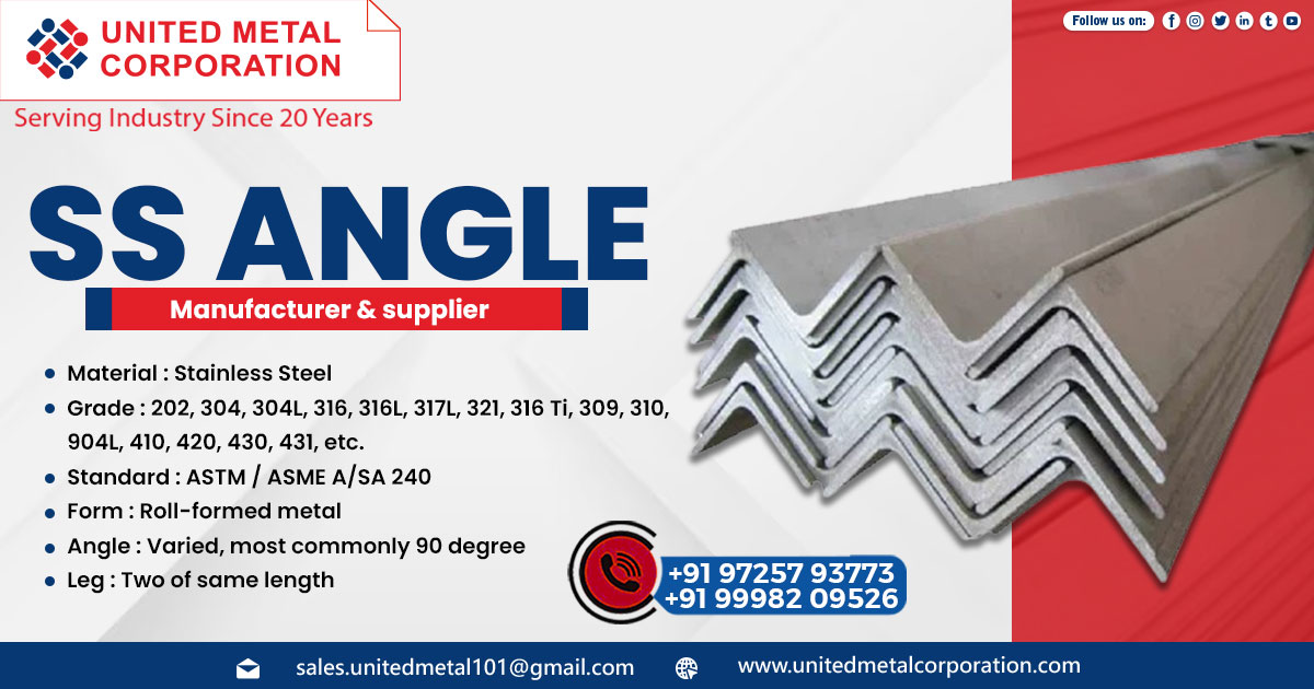 Supplier of Stainless Steel Angle in Madhya Pradesh