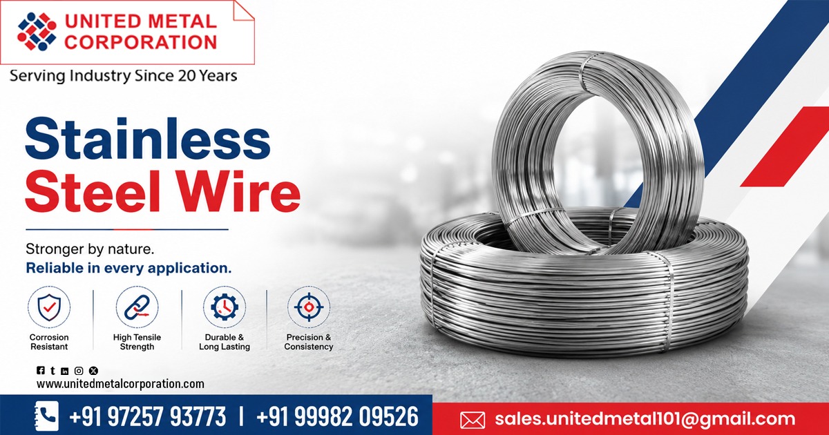 Stainless Steel Wire Manufacturers in India by United Metal Corporation Ahmedabad